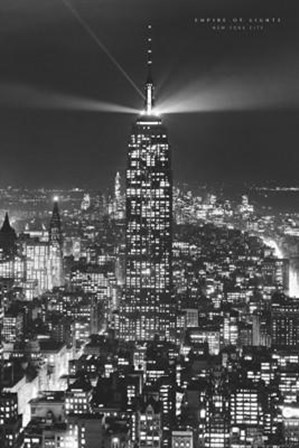 Empire Of Lights, New York City art print