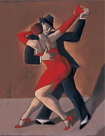 Tango Rouge Et Noir by Mariano Otero art print