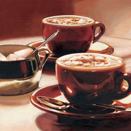 Tazze Con Cappuccino by Landi art print