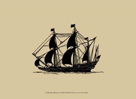 Ship Silhouette I art print