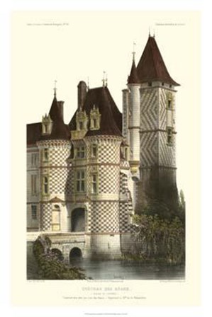 French Chateaux In Brick II by Victor Petit art print