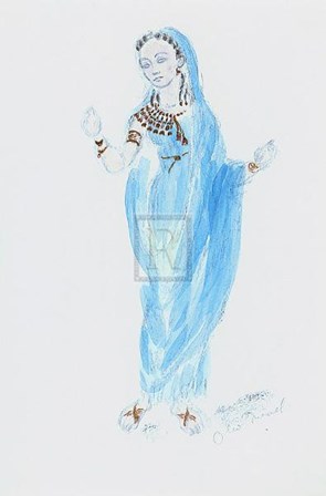 Designs for Cleopatra XXIII by Oliver Messel art print