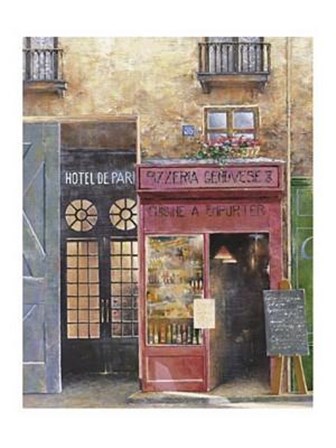 Hotel De Paris by Christian Gustin art print