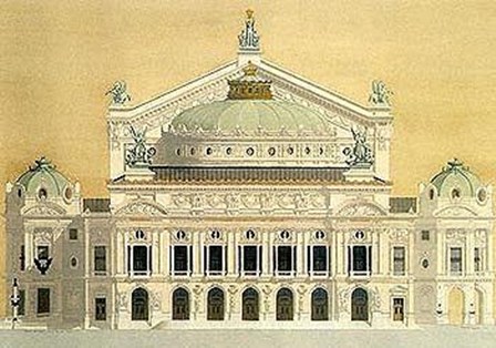 Opera De Paris Garnier by Andras Kaldor art print