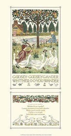 Goosey, Goosey Gander by Francis D. Bedford art print