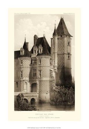 Small Sepia Chateaux VII by Victor Petit art print