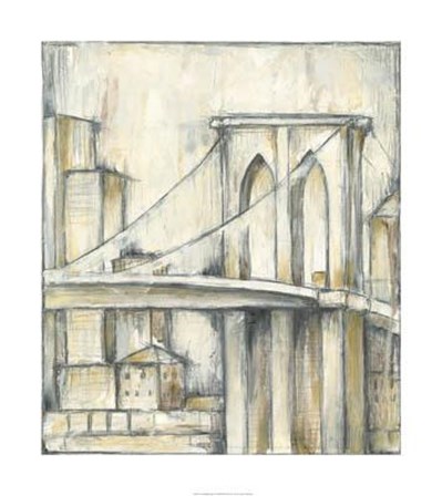 Urban Bridgescape I by Jennifer Goldberger art print