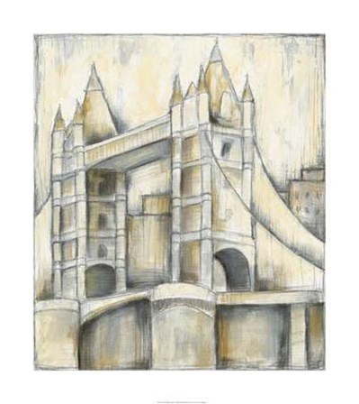 Urban Bridgescape II by Jennifer Goldberger art print
