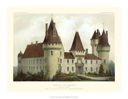 Petite French Chateaux I by Victor Petit art print