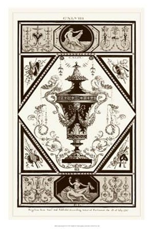 Sepia Pergolesi Urn I by Michelangelo Pergolesi art print