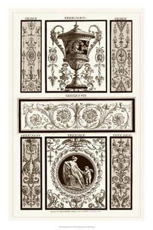 Sepia Pergolesi Panel II by Michelangelo Pergolesi art print