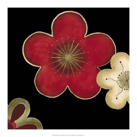 Pop Blossoms In Red II by June Erica Vess art print