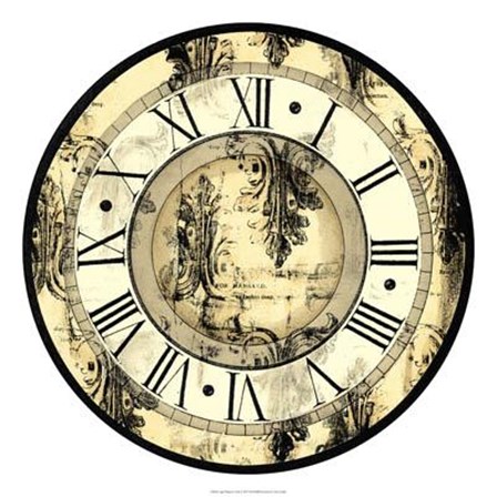 Aged Elegance Clock by Vision Studio art print