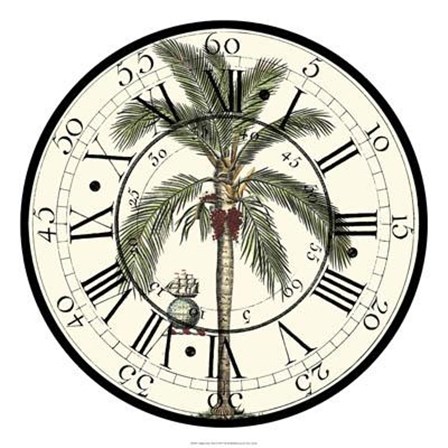 Antique Palm Clock by Vision Studio art print