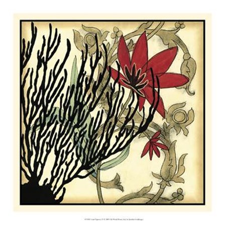 Coral Tapestry IV by Jennifer Goldberger art print