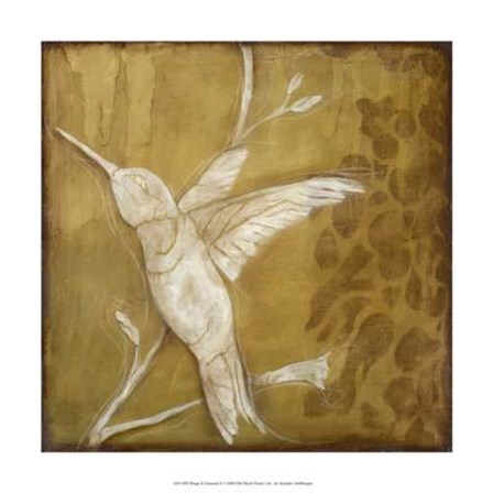 Wings and Damask II art print