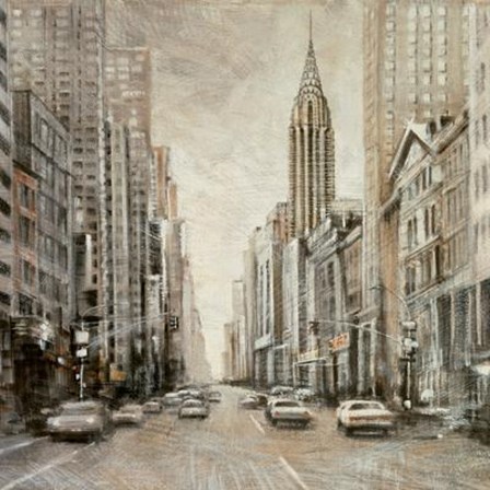 To The Chrysler Building by Sid Daniels art print