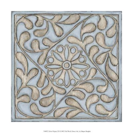Silver Filigree VII by Megan Meagher art print