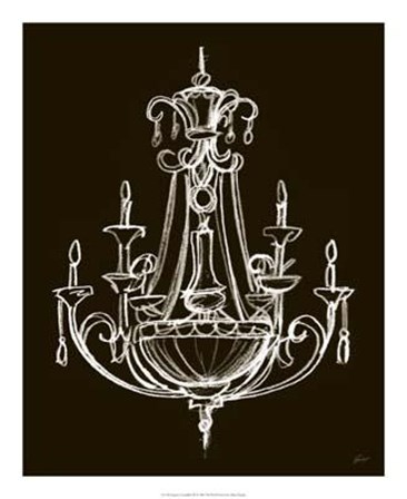 Elegant Chandelier III by Ethan Harper art print