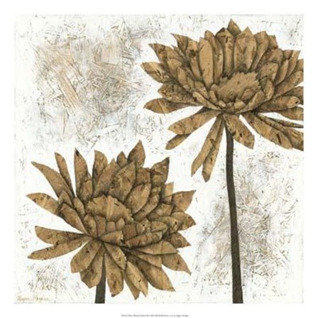 White Washed Dahlias II by Megan Meagher art print