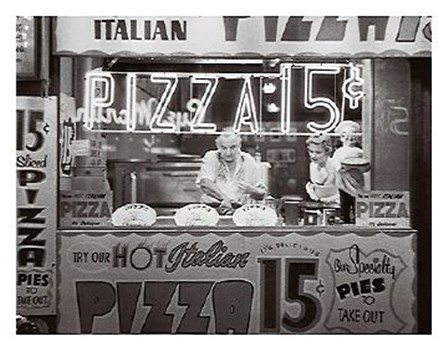 Hot Italian Pizza by Nat Norman art print