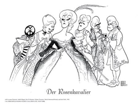 Der Rosenkavalier by Al Hirschfeld art print
