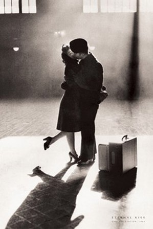 Eternal Kiss, Central Station, 1944 art print