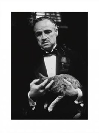 Godfather (Brando and Cat) art print