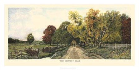 The Country Road by C.harry Eaton art print