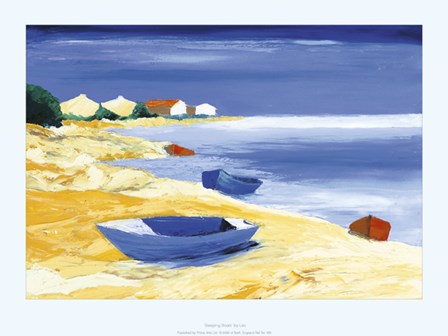 Sleeping Boats by Leo art print