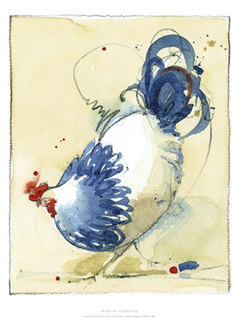 Mr Rooster by Kate Philp art print