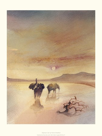 Elephant Call by Patrick Bradfield art print