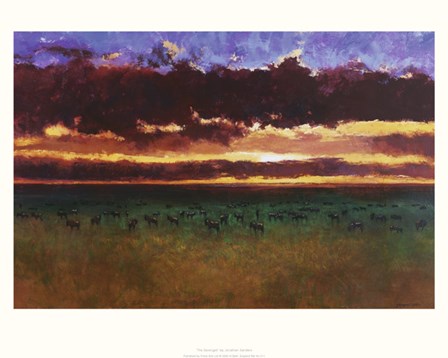 Serengeti by Jonathan Sanders art print