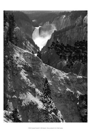 Mountain Waterfall I by Edward C. Morris art print
