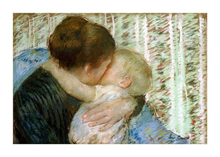 A Goodnight Hug by Mary Cassatt art print