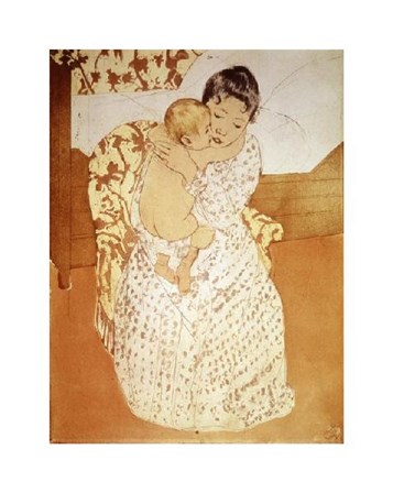 Maternal Caress by Mary Cassatt art print