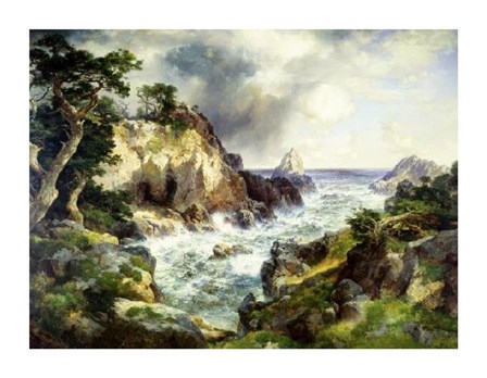 Point Lobos, Monterey, California by Thomas Moran art print