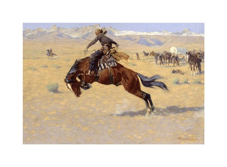 A Cold Morning on The Range by Frederic Remington art print