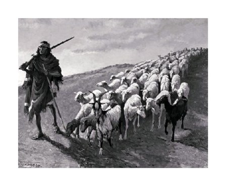 Navajo Sheepherder by Frederic Remington art print