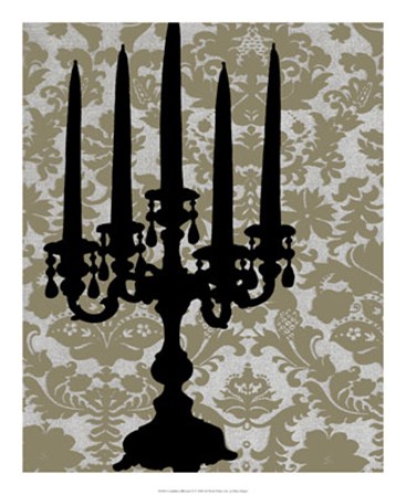 Candelabra Silhouette II by Ethan Harper art print