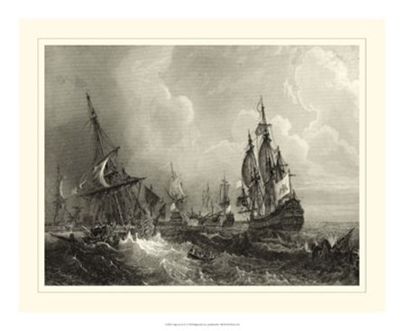 Ships at Sea II by Gudin art print