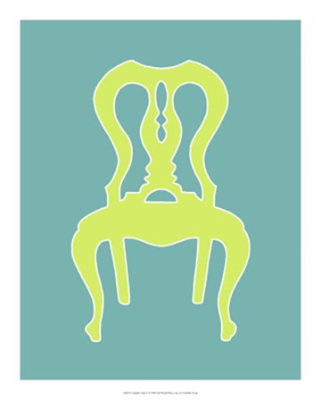 Graphic Chair II by Chariklia Zarris art print