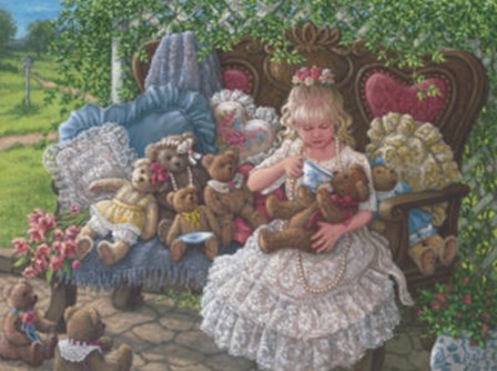 Holly&#39;s Bears by Janet Kruskamp art print