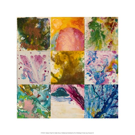 Abstract 6 Panel by Natalie Talocci art print
