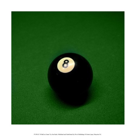8 Ball on Green by Jim Rush art print