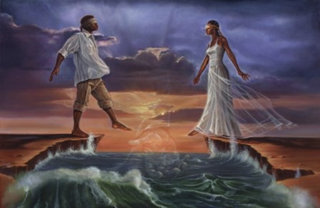 Step Out on Faith &#39;Love&#39; by Kevin A. Williams - WAK art print