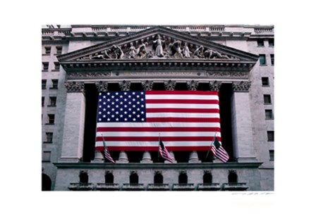 Stock Exchange, Flag by Viktor Balkind art print
