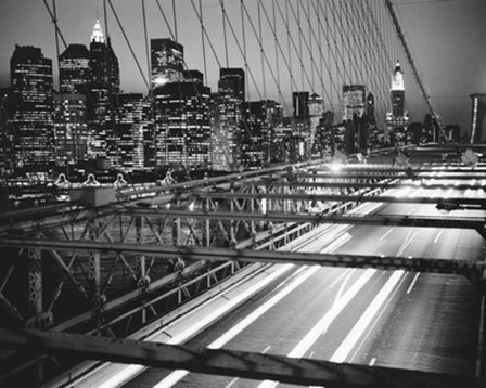 Manhattan at Night by Trefor Ball art print