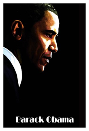 Barack Obama by H. Abavista art print