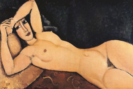 Reclining Nude by Amedeo Modigliani art print